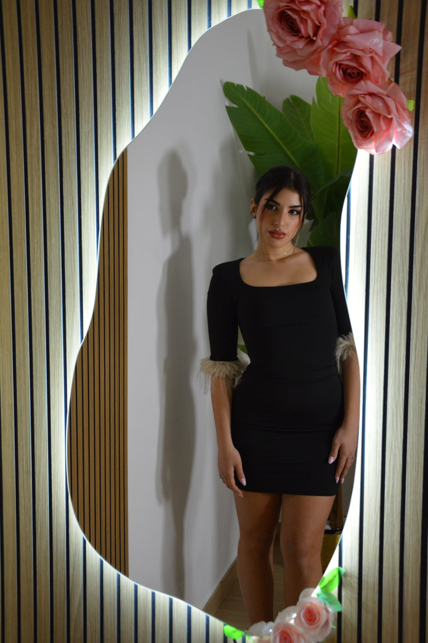 ABITO PLUME CORTO