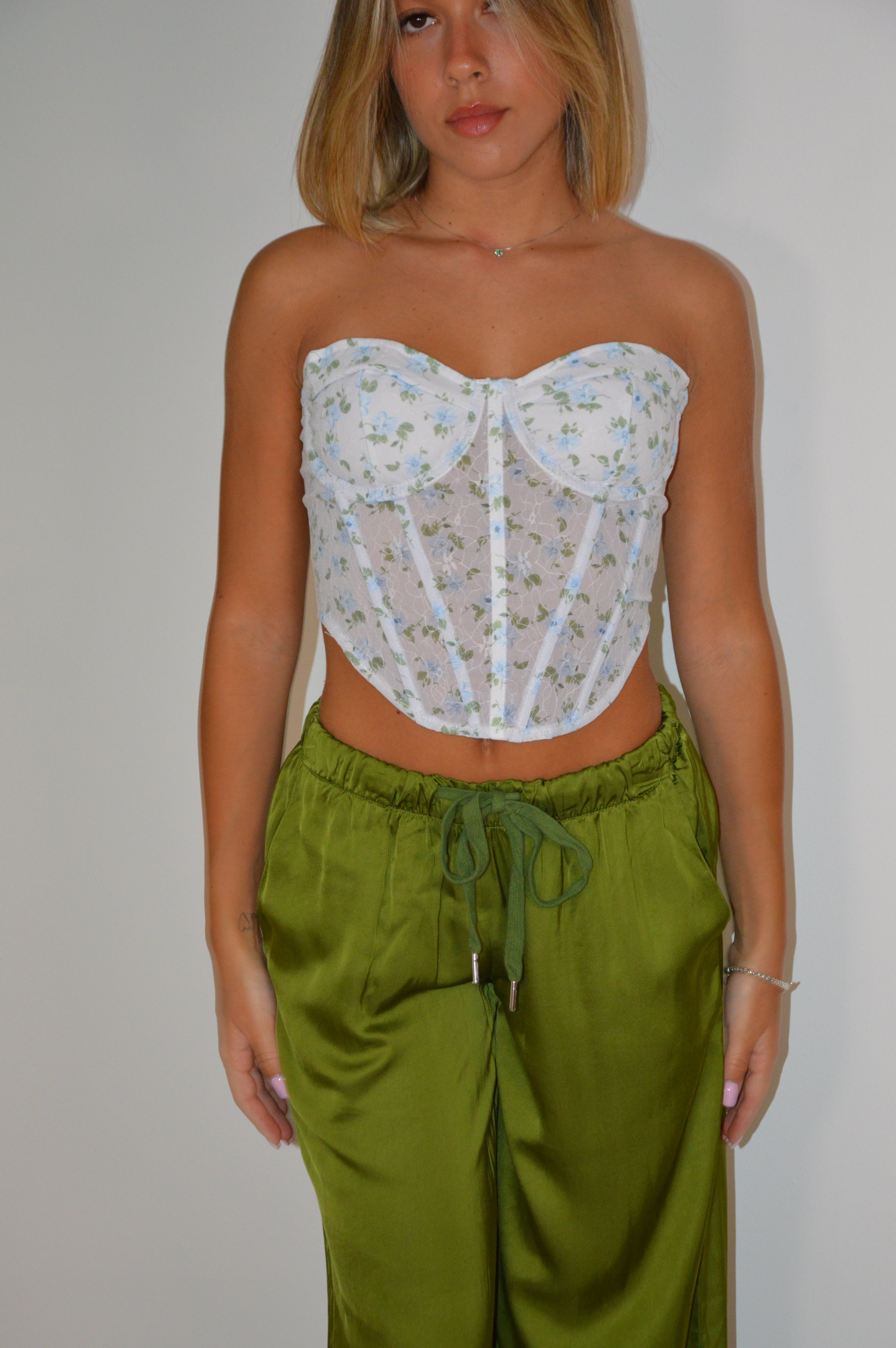 CORSETTO ROSE' BLU