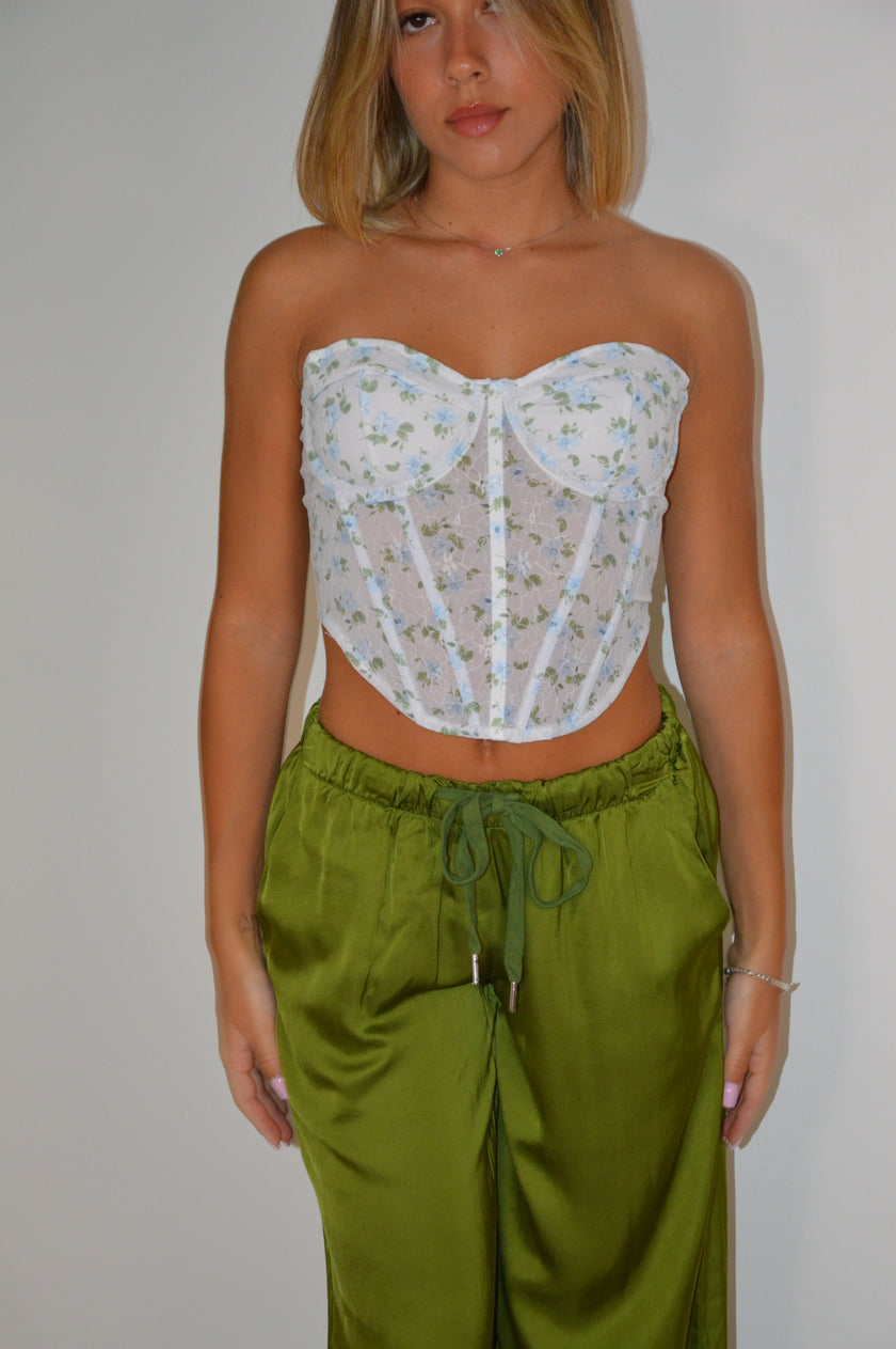 CORSETTO ROSE' BLU