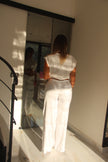 PANTALONI SATIN TASCA